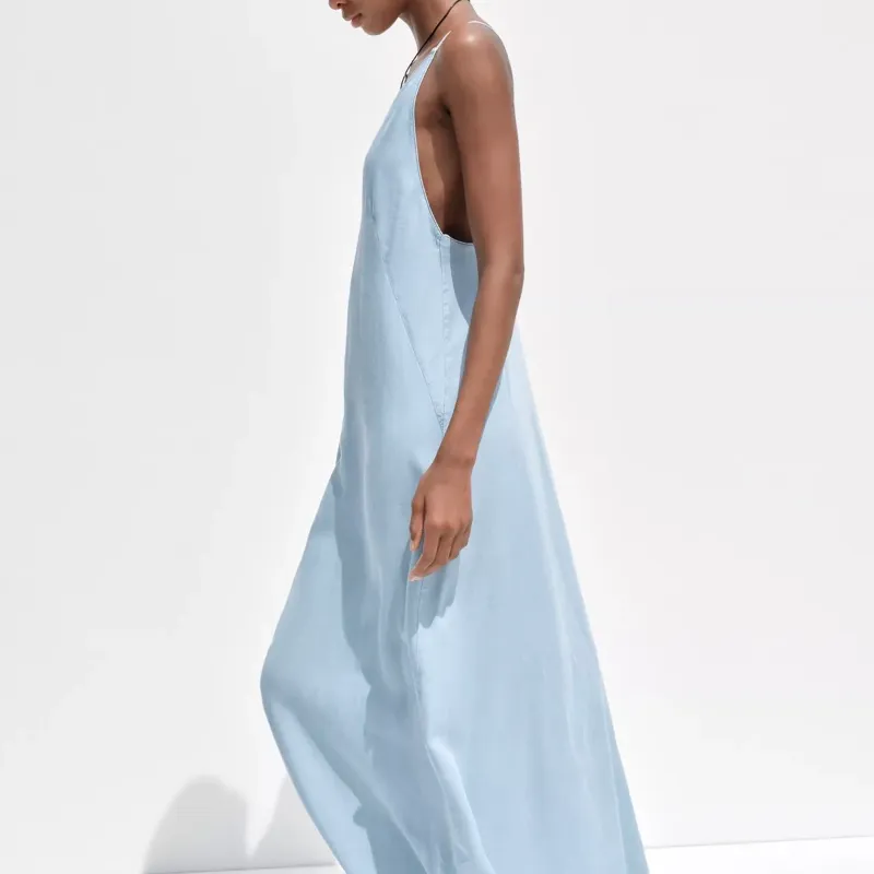 Vestido Midi Fluido Zara