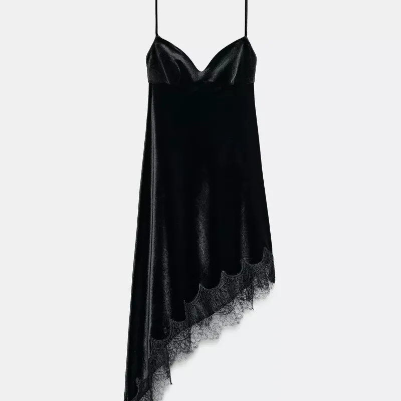 Vestido Velvet Encaje Zara