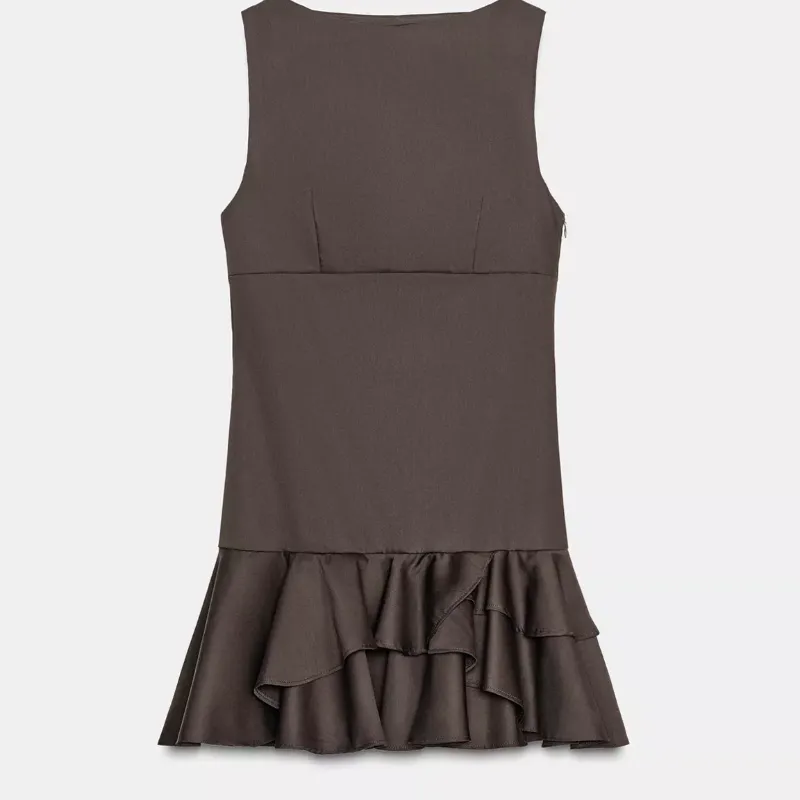 Vestido Volante Zara