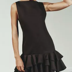 Vestido Volante Zara