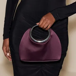 Bolso satín clutch PLT