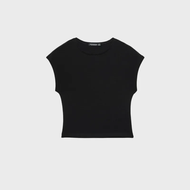 Camisa ajustada Crop Stradivarius