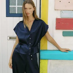 Camisa Satinada Zara