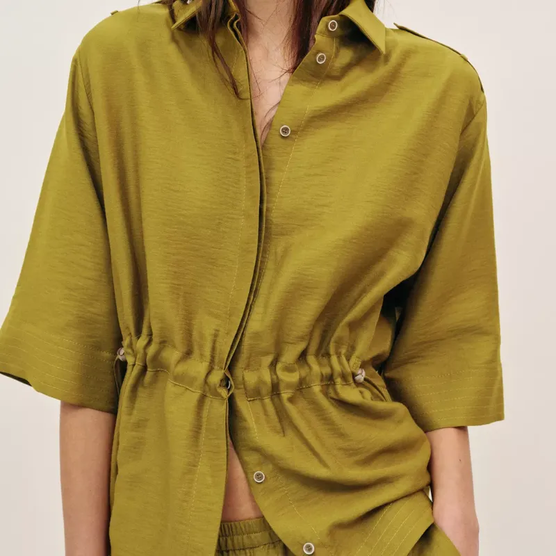 Cojunto Lino verde Zara