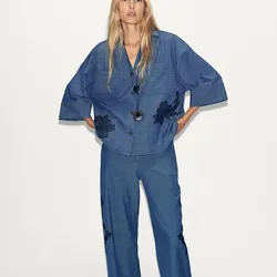 Conjunto flores Zara