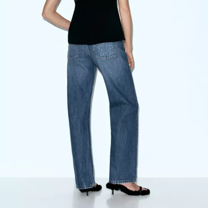 Jeans rectos tachuela Pull&Bear