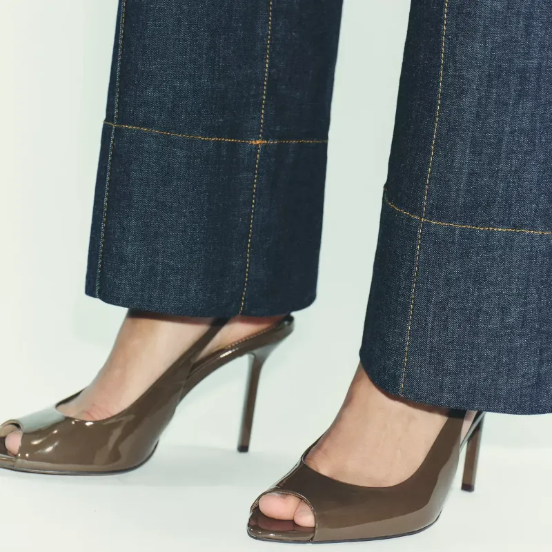 Sandalias tacón apertura Zara