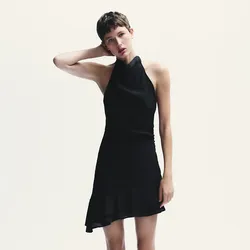 Vestido asimétrico Zara