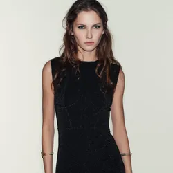 Vestido brillo Zara