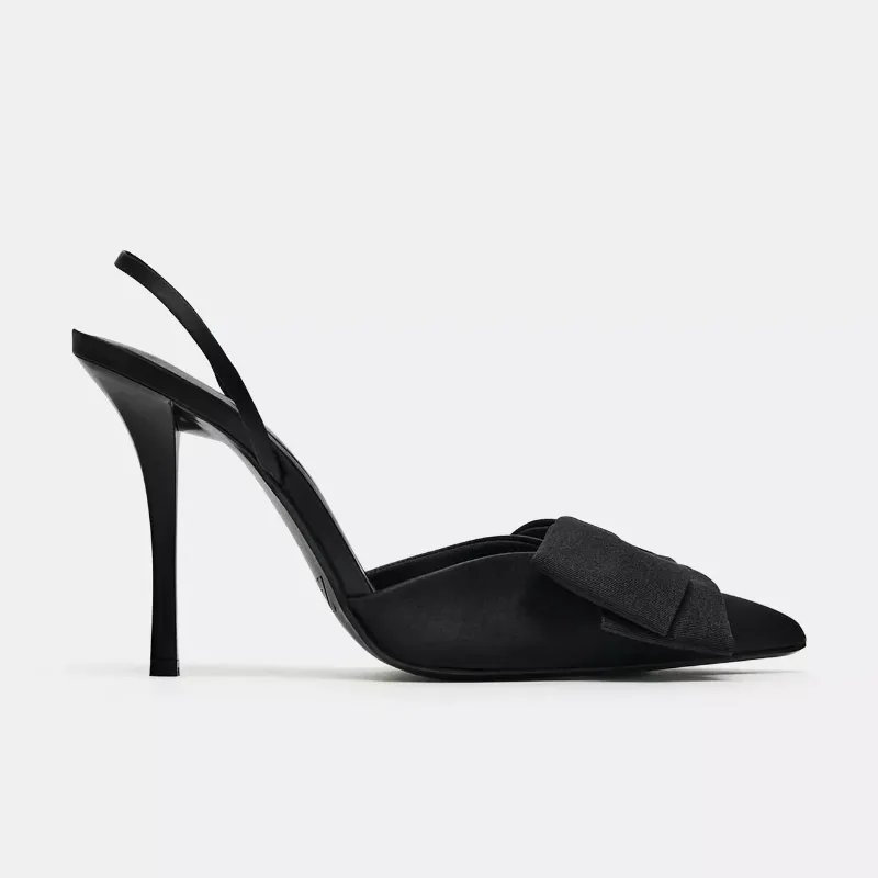 Zapatos tacón lazo Zara