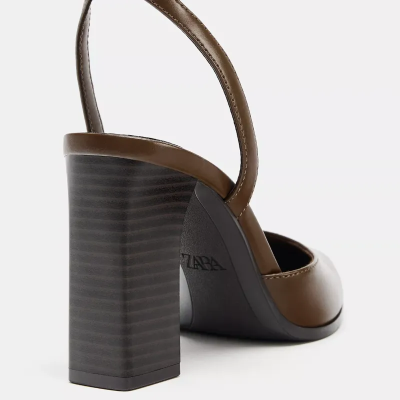 Zapatos tacón cuadrado Zara