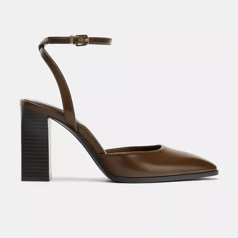 Zapatos tacón cuadrado Zara