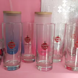 Juego de 6 vasos de cristales 10onzas 