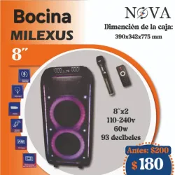 Bocina Milexus 8"