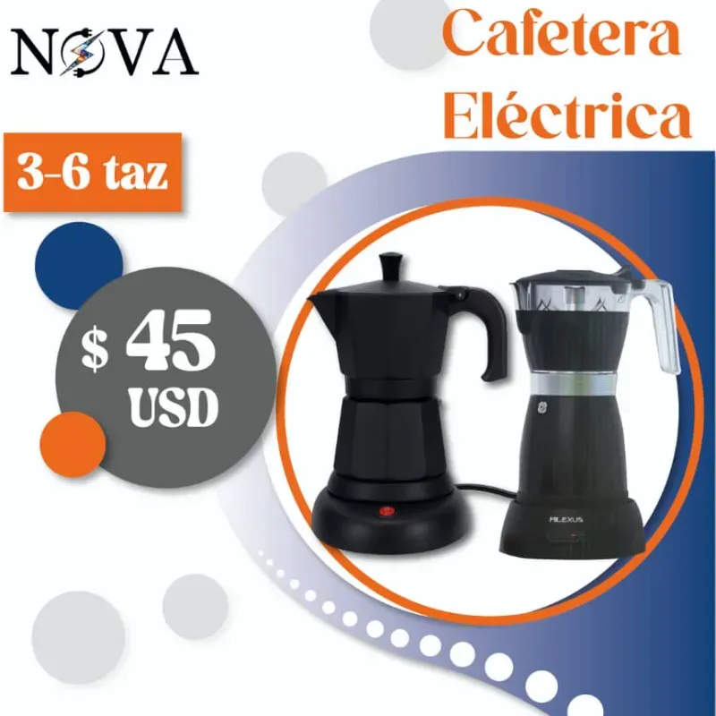 Cafetera Eléctrica 3-6 tazas