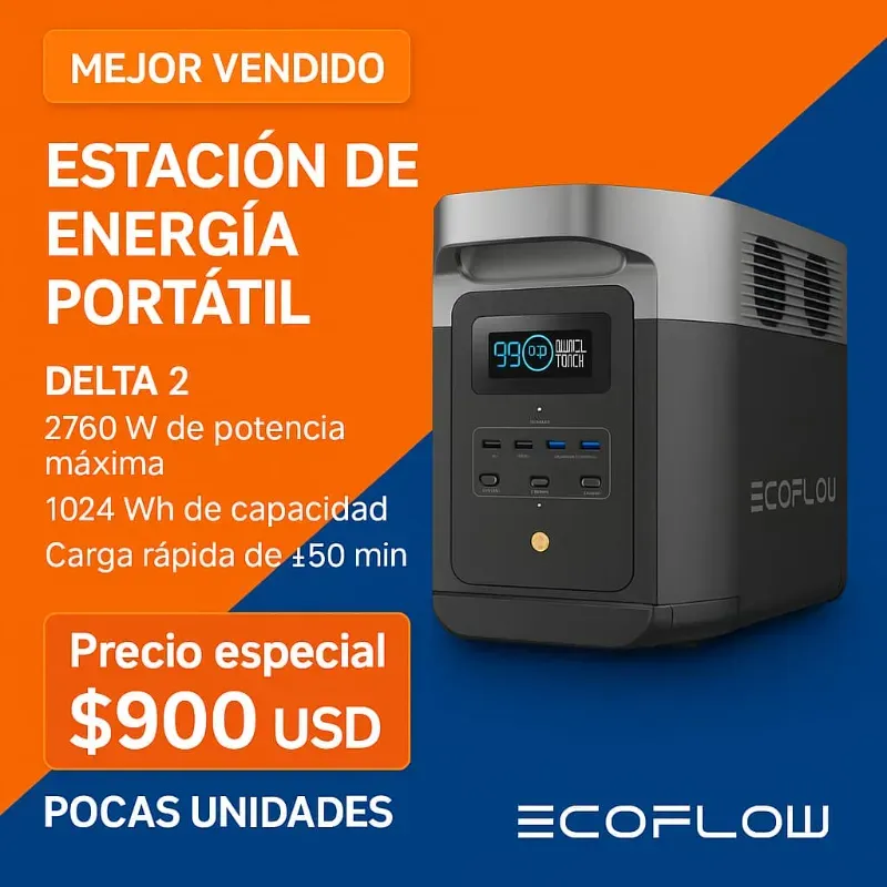Estación de Energía Portátil EcoFlow DELTA 2 🔋