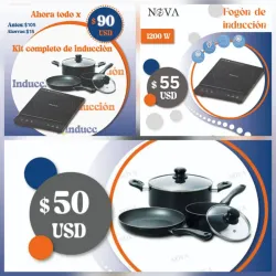 Kit Completo de Inducción (Fogón + Calderos)