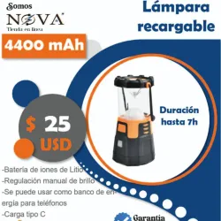 Lámpara Recargable 