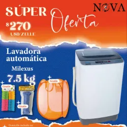 Lavadora Automática Milexus 7.5kg 