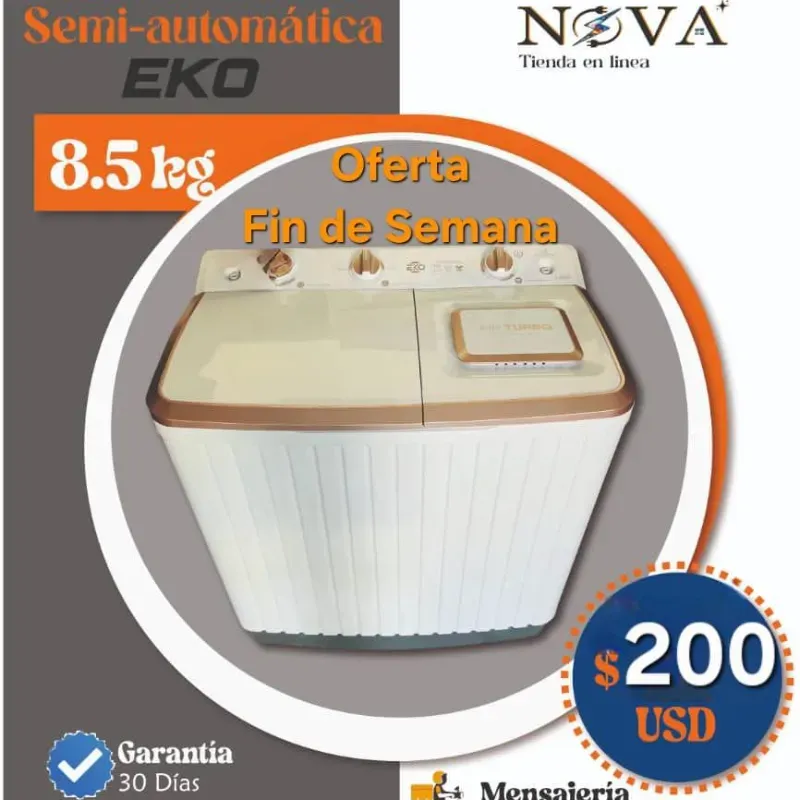 Lavadora Semiautomática EKO 8.5 kg