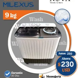 Lavadora Semiautomática Milexus 9kg