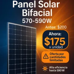 Panel Solar Ocean Bifacial 570 - 590W