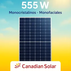 Paneles Monofaciales Canadian Solar 555W