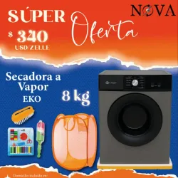 Secadora a vapor EKO 8kg 