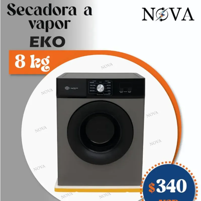 Secadora a vapor EKO 8kg 