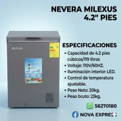 Nevera Milexus 4.2" Pies