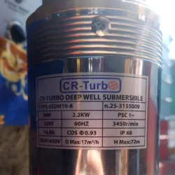 Turbina Sumergible (2"/3 HP) • CR-TURBO