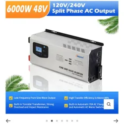 Inversor 6000w (120v/240v)