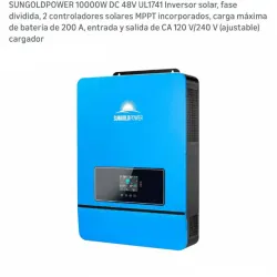 Inversor solar SUNGOLDPOWER 10000W (120v/240v)