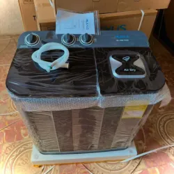 Lavadora Semiautomática Milexus negra 7kg