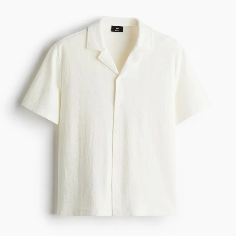 Camisa beich de algodón 