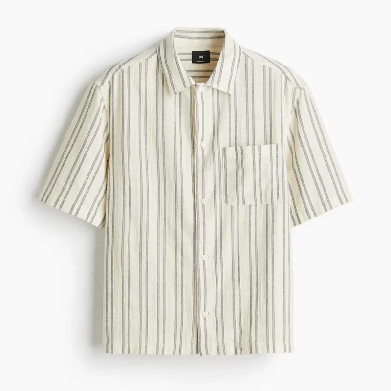Camisa de rayas claras