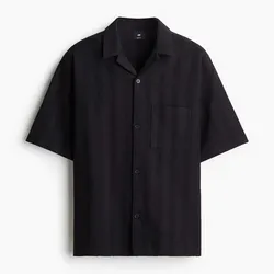Camisa negra con textura
