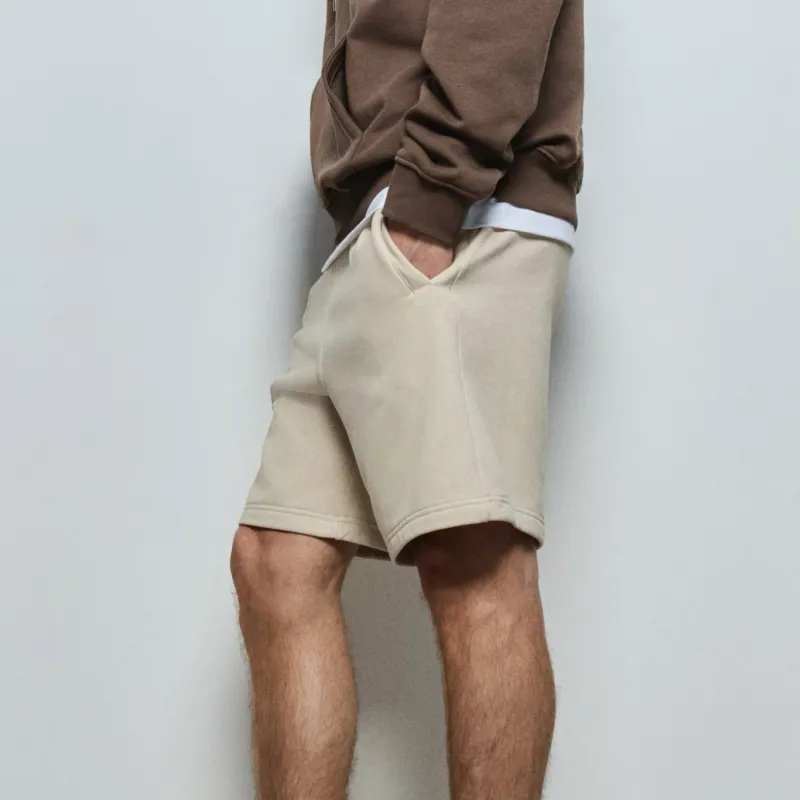 Short de felpa Beige