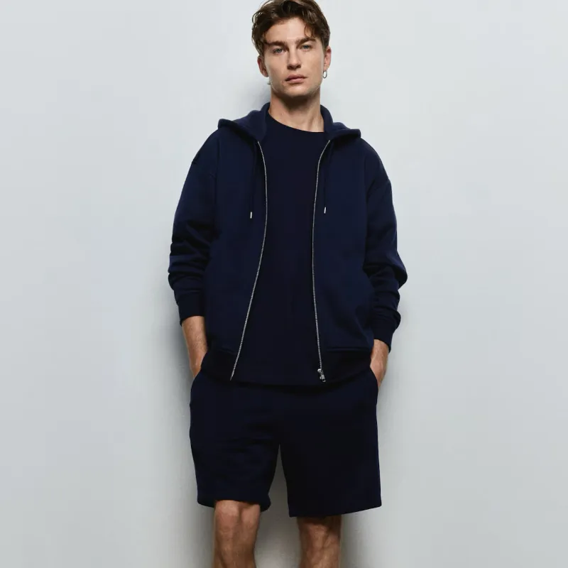Short felpa azul marino