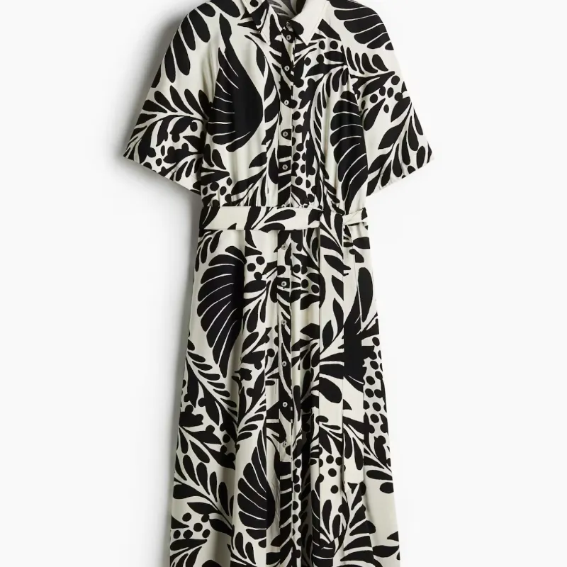 Vestido blanco y negro