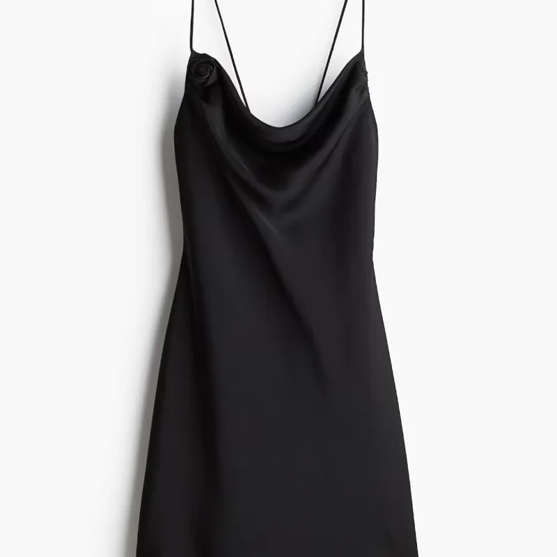 Vestido rosa negro 