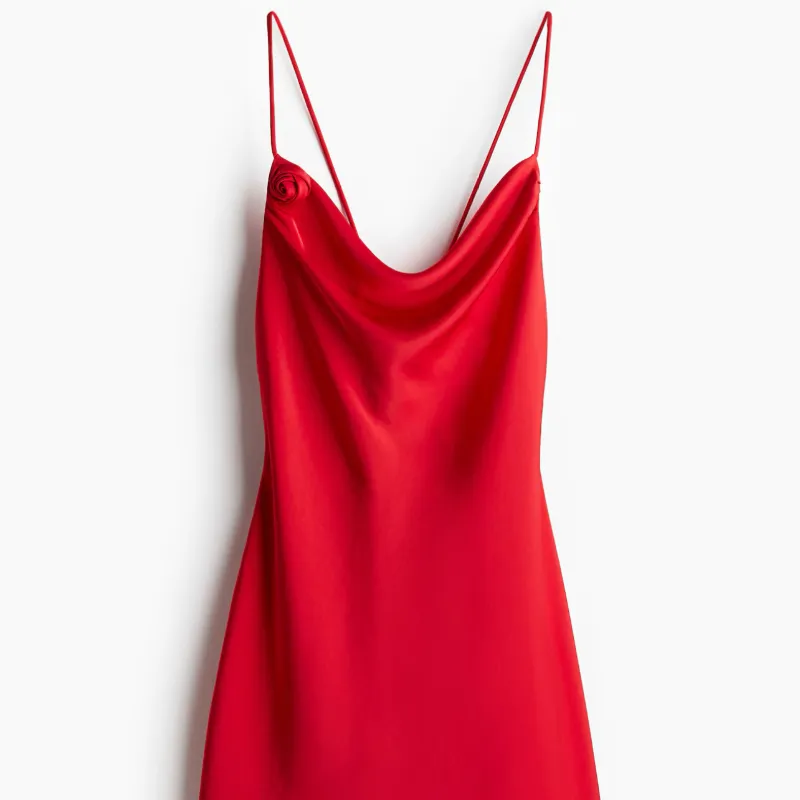 Vestido rosa roja