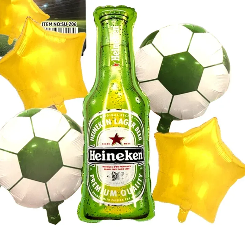 Cerveza y balones de Fútbol 