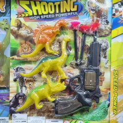 Dinosaurio con pistola Lanza Dardos Blister pack