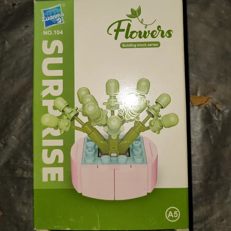 Flores de Bloques (Girasol y Suculenta)