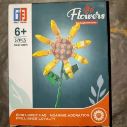 Flores de Bloques (Girasol y Suculenta)