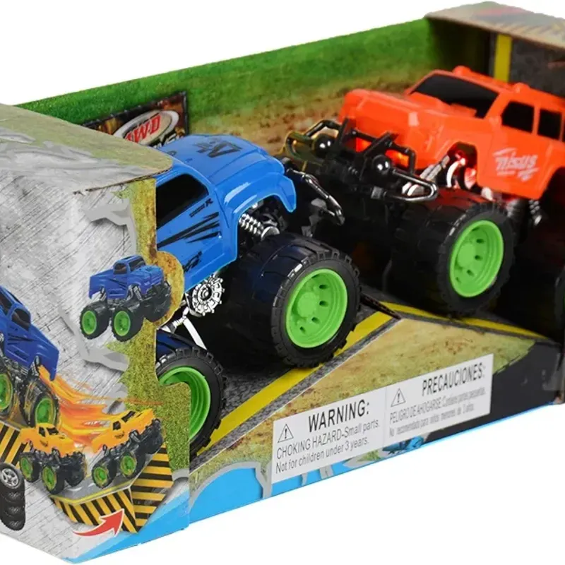 Juego de 2 camiones monster