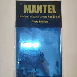 Mantel Azul Metálico 