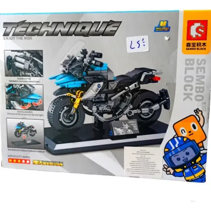 Moto Armable Juego Bloques Kit Set Construcción Didáctica