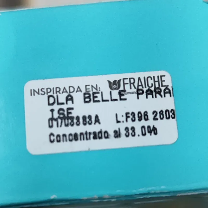 Perfume Para Dama Fraiche DLA BELLE PARADICE 